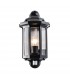 PIR Outdoor Wall Lantern Satin Black Paint, Clear Polycarbonate IP44, E27 - 2