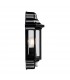 PIR Outdoor Wall Lantern Satin Black Paint, Clear Polycarbonate IP44, E27 - 3