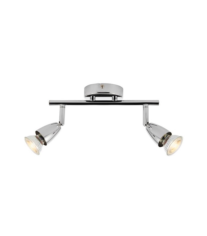 2 Light Adjustable Spotlight Chrome, GU10 - 3