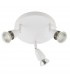 3 Light Adjustable Spotlight Gloss White, GU10 - 2