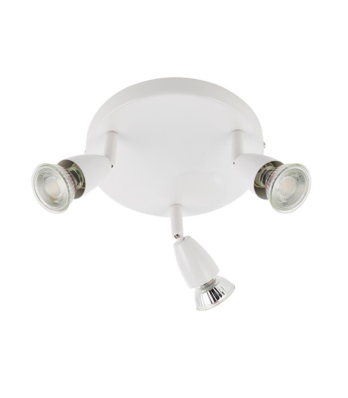 3 Light Adjustable Spotlight Gloss White, GU10 - 2