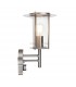 PIR 1 Light Outdoor Wall Lantern Polished Stainless Steel, Clear Polycarbonate IP44, E27 - 3