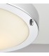 Bathroom Flush Ceiling Light Chrome, Frosted Glass IP44, E27 - 3