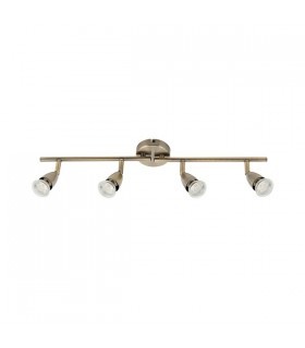 Adjustable 4 Light Spotlight Antique Brass, GU10 - 2