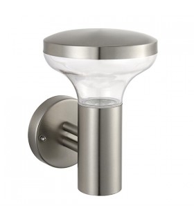 Outdoor Wall Light Clear Polycarbonate, Marine Grade Brushed Stainless Steel IP44, GU10 - 2