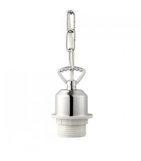 Ceiling Pendant Light Chrome, E27 - 2