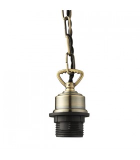 Ceiling Pendant Light Antique Brass, E27 - 2