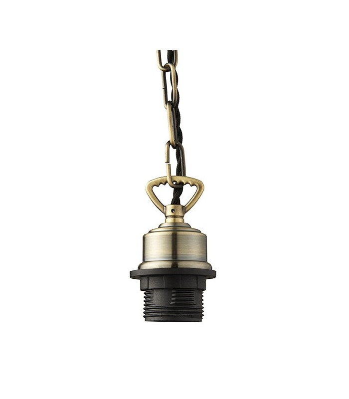 Ceiling Pendant Light Antique Brass, E27 - 2