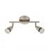 2 Light Spotlight Satin Nickel, GU10 - 2