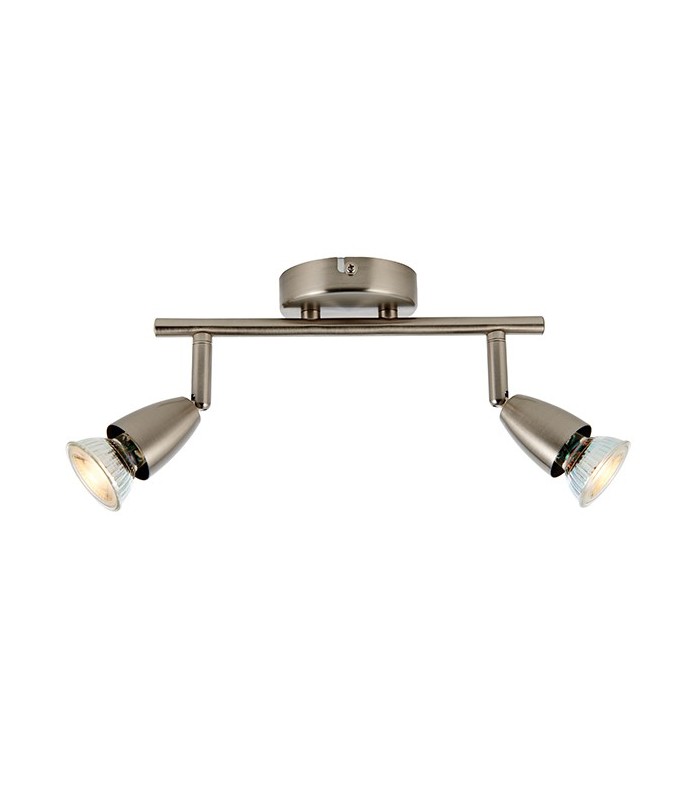 2 Light Spotlight Satin Nickel, GU10 - 3
