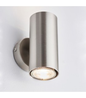2 Light Up & Down Wall Light Satin Nickel, GU10 - 2