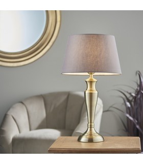 Table Lamp Antique Brass, E27 - 2