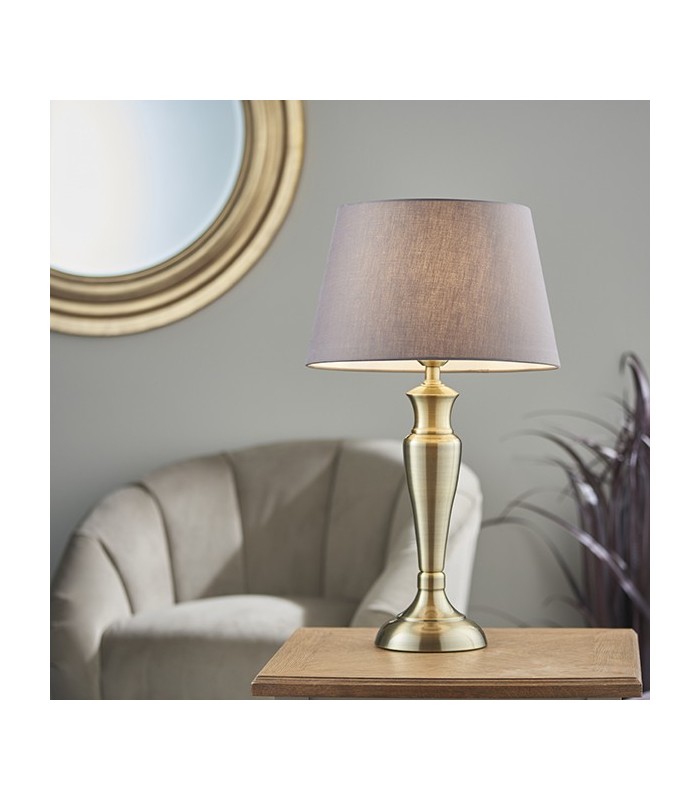 Table Lamp Antique Brass, E27 - 2