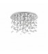 8 Light  Medium Blown Glass Bubbles Ceiling Pendant Chrome, G9 - 1