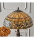 2 Light Medium Table Lamp Tiffany Glass, Dark Bronze Paint with Highlights, E27 - 3