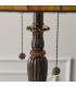2 Light Medium Table Lamp Tiffany Glass, Dark Bronze Paint with Highlights, E27 - 4