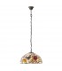 1 Light Medium Ceiling Pendant Bronze, Tiffany Style Glass, E27 - 2