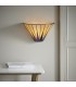 1 Light Indoor Star Tiffany Wall Uplighter Dark Bronze, Amber, E14 - 2