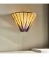 1 Light Indoor Star Tiffany Wall Uplighter Dark Bronze, Amber, E14 - 3