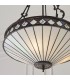 3 Light Medium Inverted Ceiling Pendant Bronze, Tiffany glass, E27 - 4