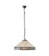 1 Light Large Ceiling Pendant Dark Bronze, Tiffany glass, E27 - 2