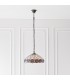 1 Light Medium Ceiling Pendant Dark Bronze, Tiffany glass, E27 - 3