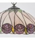 1 Light Medium Ceiling Pendant Dark Bronze, Tiffany glass, E27 - 4