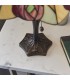 1 Light Medium Table Lamp Tiffany Glass, Dark Bronze Paint with Highlights, E27 - 4