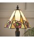 1 Light Small Table Lamp Tiffany Glass, Dark Bronze Paint with Highlights, E14 - 3