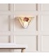 1 Light Indoor Wall Uplighter Dark Bronze with Tiffany Glass, E14 - 2