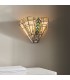 1 Light Indoor Wall Uplighter Dark Bronze with Tiffany Glass, E14 - 2