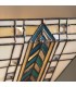 1 Light Indoor Wall Uplighter Dark Bronze with Tiffany Glass, E14 - 4