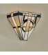 1 Light Indoor Wall Uplighter Dark Bronze with Tiffany Glass, E14 - 4