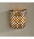 1 Light Indoor Wall Uplighter Dark Bronze with Tiffany Glass, E14 - 3