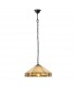 1 Light Medium Ceiling Pendant Dark Bronze, Tiffany glass, E27 - 2