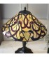 2 Light Medium Table Lamp Dark Bronze, Tiffany Glass, E27 - 3