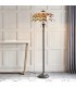 2 Light Floor Lamp Dark Bronze, Tiffany Glass, E27 - 2