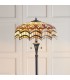 2 Light Floor Lamp Dark Bronze, Tiffany Glass, E27 - 3