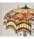 2 Light Floor Lamp Dark Bronze, Tiffany Glass, E27 - 4