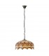 3 Light Medium Ceiling Pendant Dark Bronze, Tiffany glass, E27 - 2