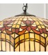 3 Light Medium Ceiling Pendant Dark Bronze, Tiffany glass, E27 - 4