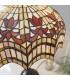 2 Light Medium Table Lamp Dark Bronze, Tiffany Glass, E27 - 3