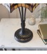 2 Light Medium Table Lamp Dark Bronze, Tiffany Glass, E27 - 4