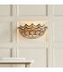 1 Light Indoor Wall Uplighter Dark Bronze with Tiffany Glass, E14 - 2