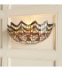 1 Light Indoor Wall Uplighter Dark Bronze with Tiffany Glass, E14 - 3