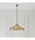3 Light Large Ceiling Pendant Dark Bronze, Tiffany Style Glass, E27 - 3