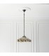 1 Light Medium Ceiling Pendant Dark Bronze, Tiffany Style Glass, E27 - 3