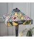 2 Light Medium Table Lamp Dark Bronze, Tiffany Style Glass, E27 - 3