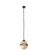 1 Light Small Globe Ceiling Pendant Dark Bronze, Tiffany glass, E14 - 2