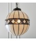 1 Light Small Globe Ceiling Pendant Dark Bronze, Tiffany glass, E14 - 4